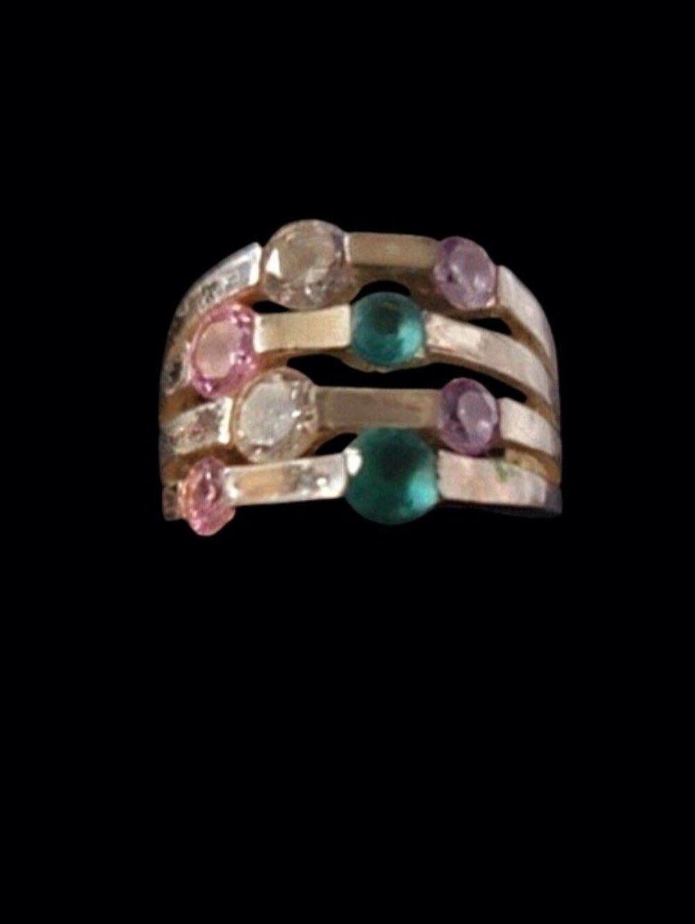 Vintage Sterling Silver 925 Statement Ring Size 8